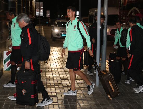 Portuguese national football team arrives at 2017 FIFA Confederations Cup
