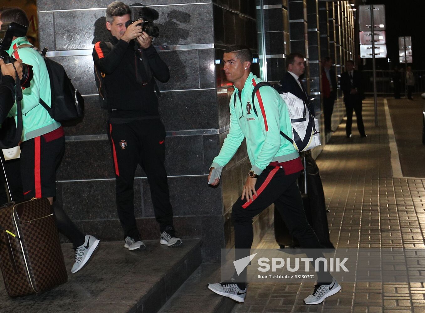 Portuguese national football team arrives at 2017 FIFA Confederations Cup