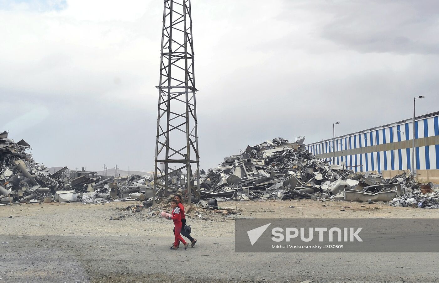 Private copper and aluminum processing plant in Homs suburbs