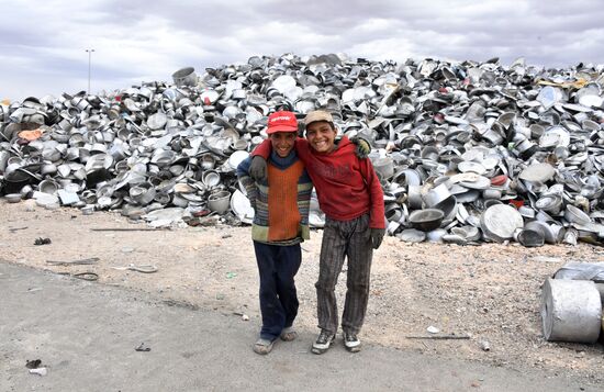 Private copper and aluminum processing plant in Homs suburbs
