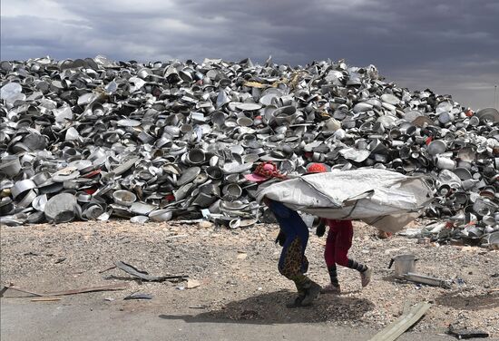 Private copper and aluminum processing plant in Homs suburbs