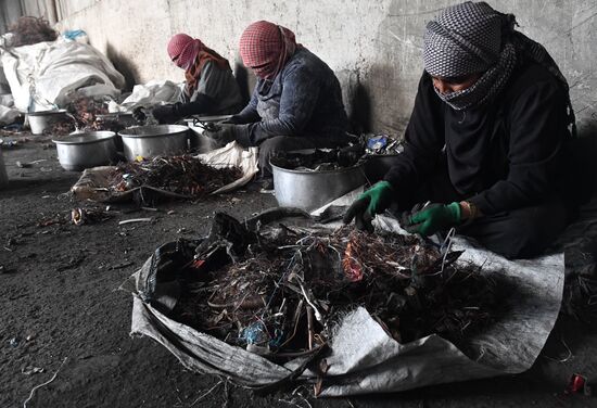 Private copper and aluminum processing plant in Homs suburbs