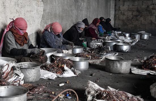 Private copper and aluminum processing plant in Homs suburbs