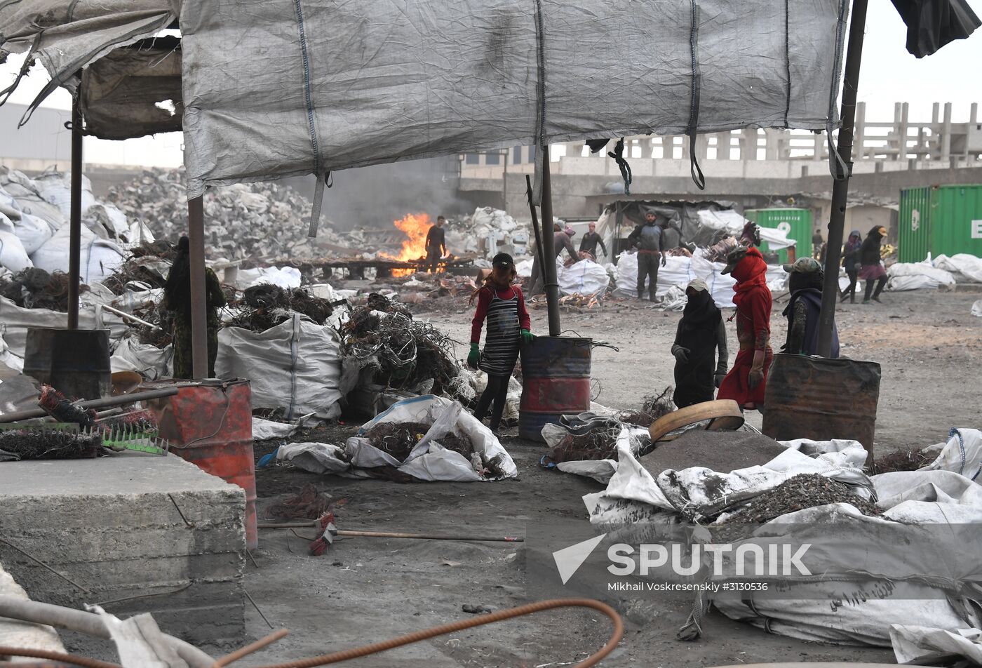 Private copper and aluminum processing plant in Homs suburbs
