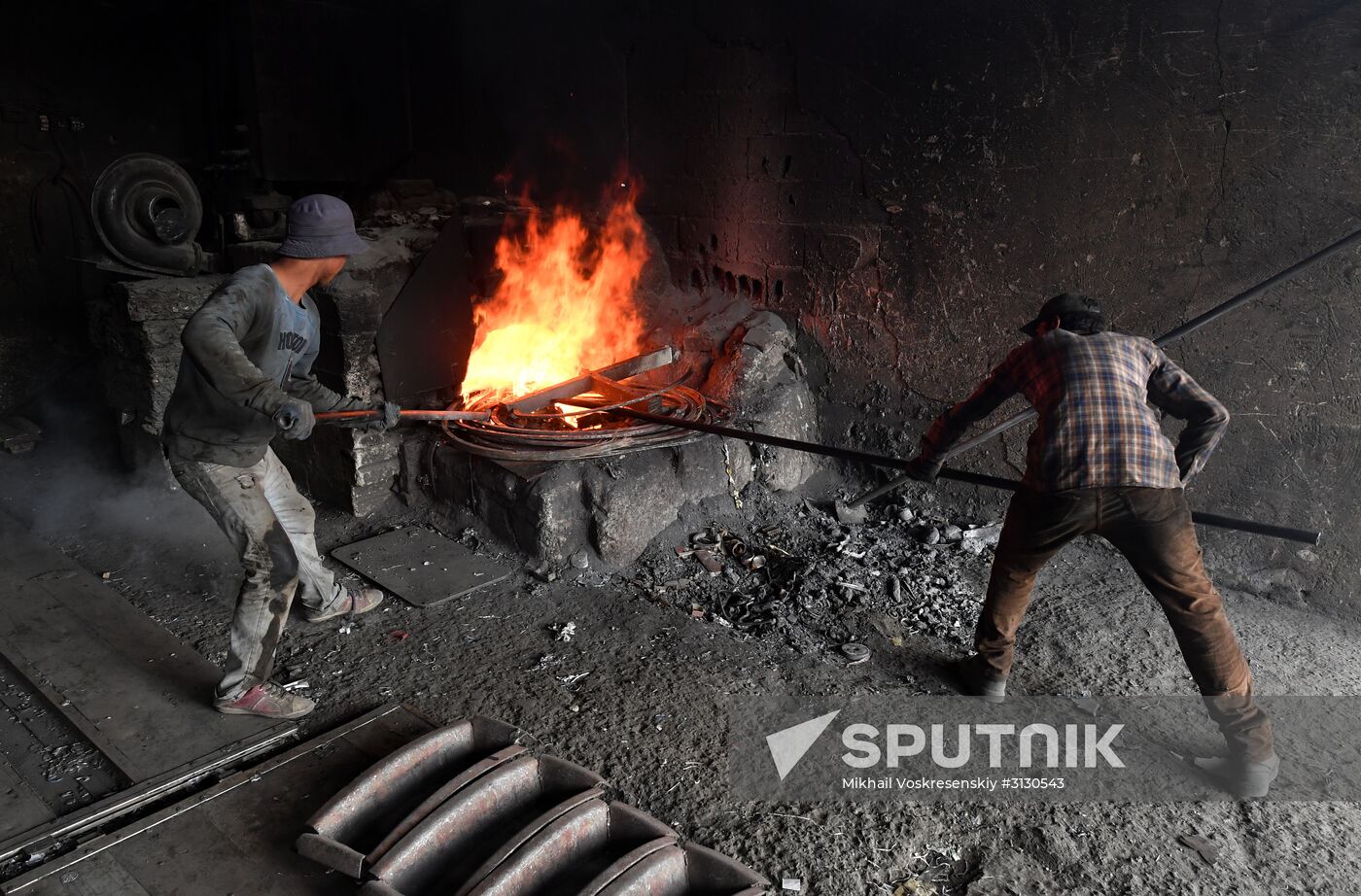 Private copper and aluminum processing plant in Homs suburbs