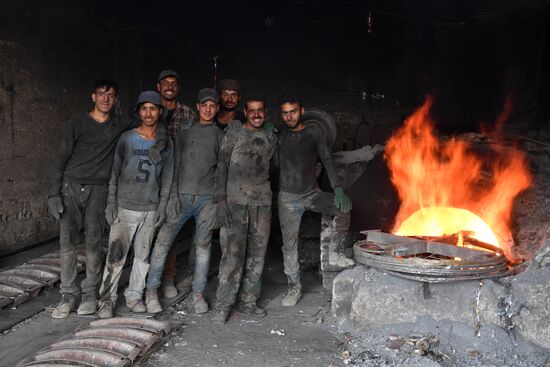 Private copper and aluminum processing plant in Homs suburbs