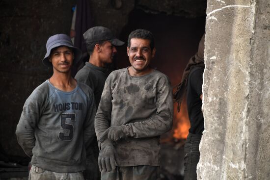 Private copper and aluminum processing plant in Homs suburbs