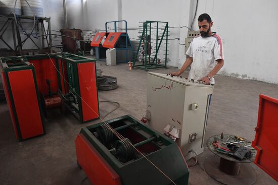 Private copper and aluminum processing plant in Homs suburbs