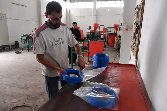 Private copper and aluminum processing plant in Homs suburbs