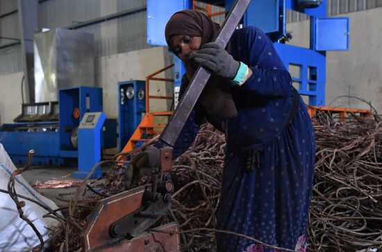 Private copper and aluminum processing plant in Homs suburbs