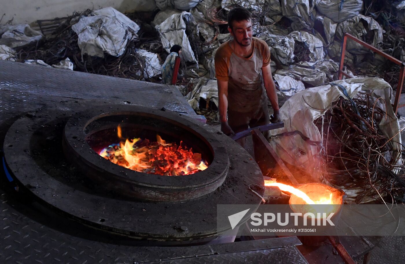 Private copper and aluminum processing plant in Homs suburbs