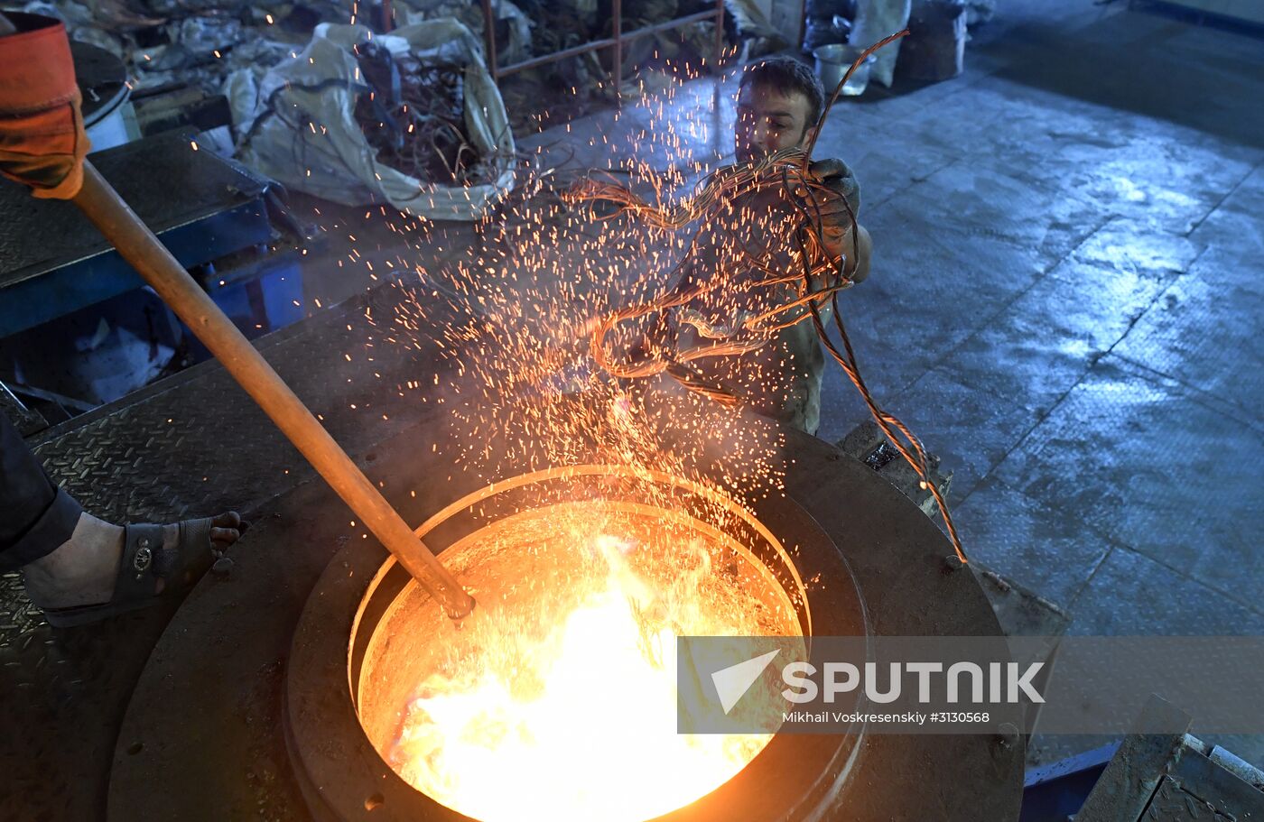 Private copper and aluminum processing plant in Homs suburbs