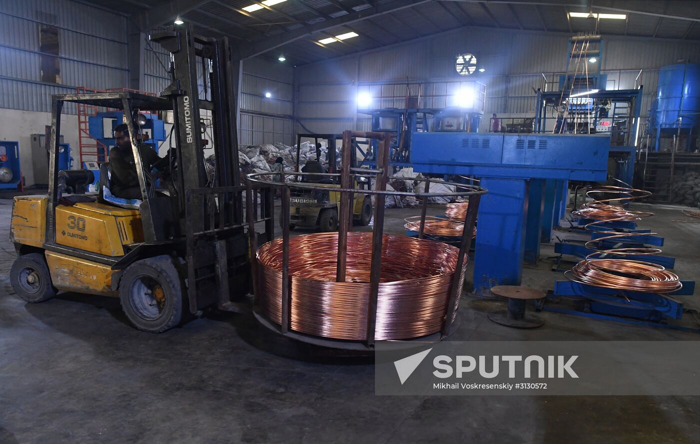 Private copper and aluminum processing plant in Homs suburbs
