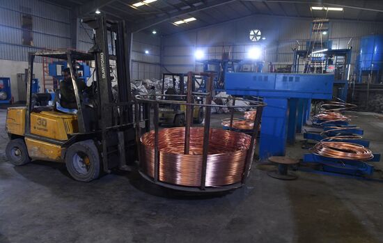 Private copper and aluminum processing plant in Homs suburbs