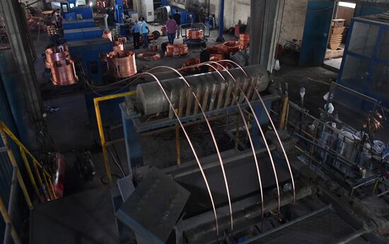 Private copper and aluminum processing plant in Homs suburbs