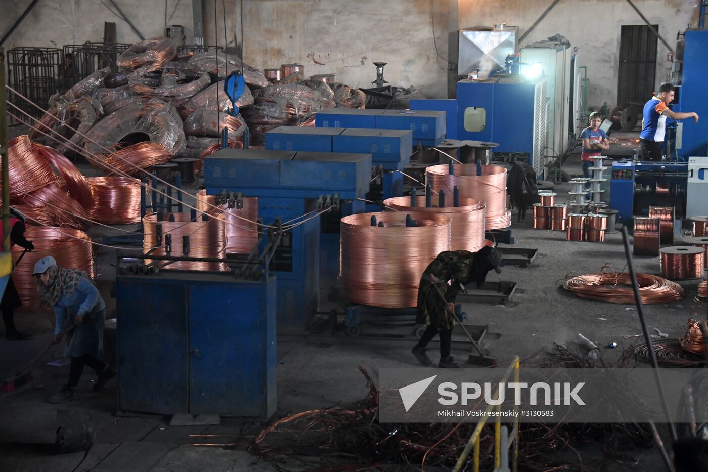 Private copper and aluminum processing plant in Homs suburbs