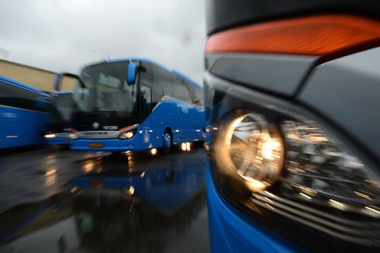 Presentation of buses for 2017 FIFA Confederations Cup