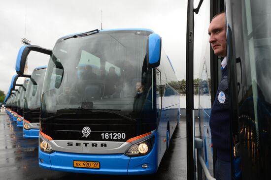 Presentation of buses for 2017 FIFA Confederations Cup