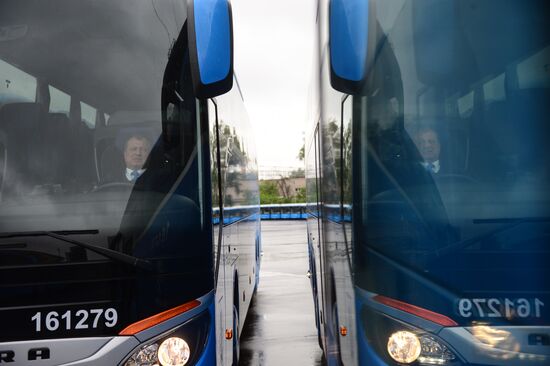 Presentation of buses for 2017 FIFA Confederations Cup