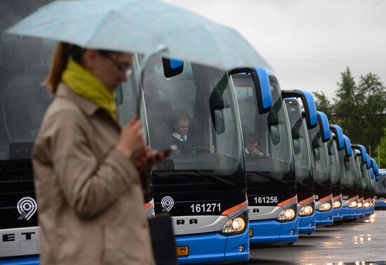 Presentation of buses for 2017 FIFA Confederations Cup