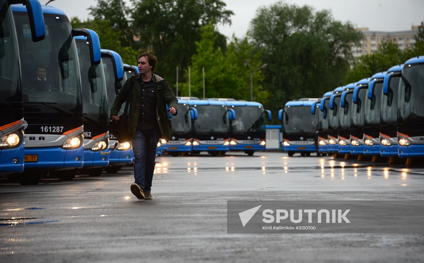 Presentation of buses for 2017 FIFA Confederations Cup