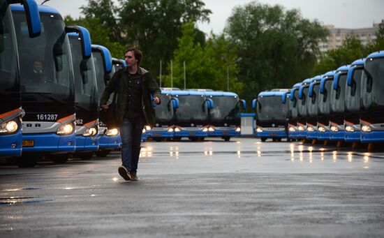 Presentation of buses for 2017 FIFA Confederations Cup
