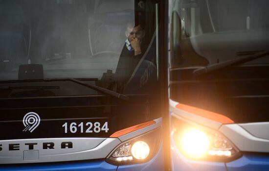 Presentation of buses for 2017 FIFA Confederations Cup