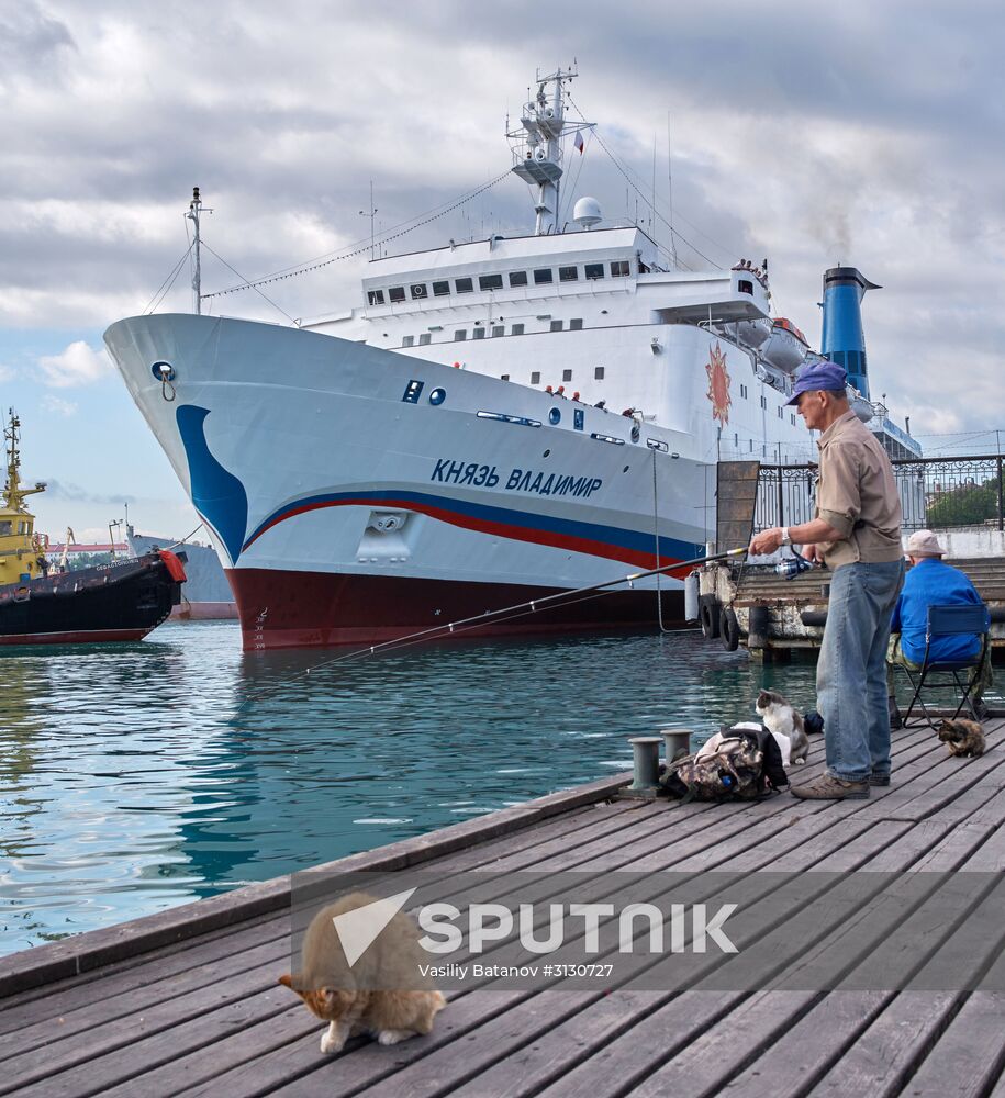 Grand Duke Wladimir cruise liner arrives to Sevastopol