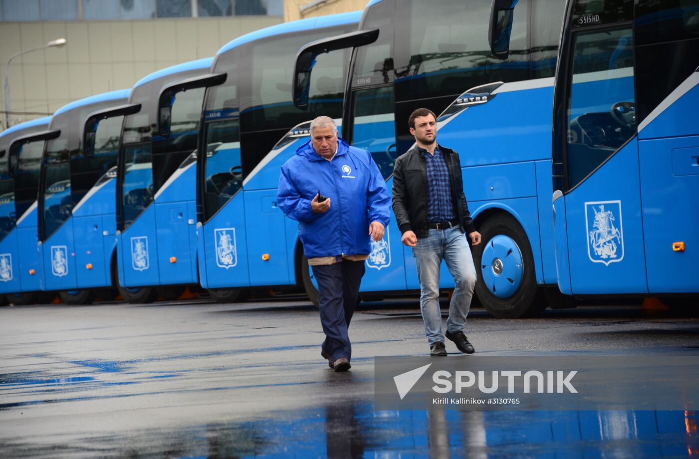 Presentation of buses for 2017 FIFA Confederations Cup
