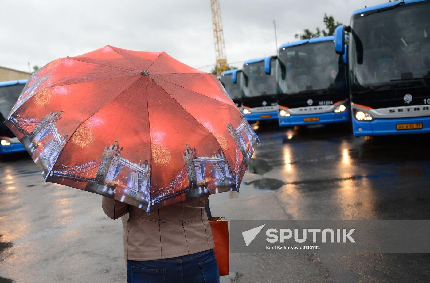 Presentation of buses for 2017 FIFA Confederations Cup