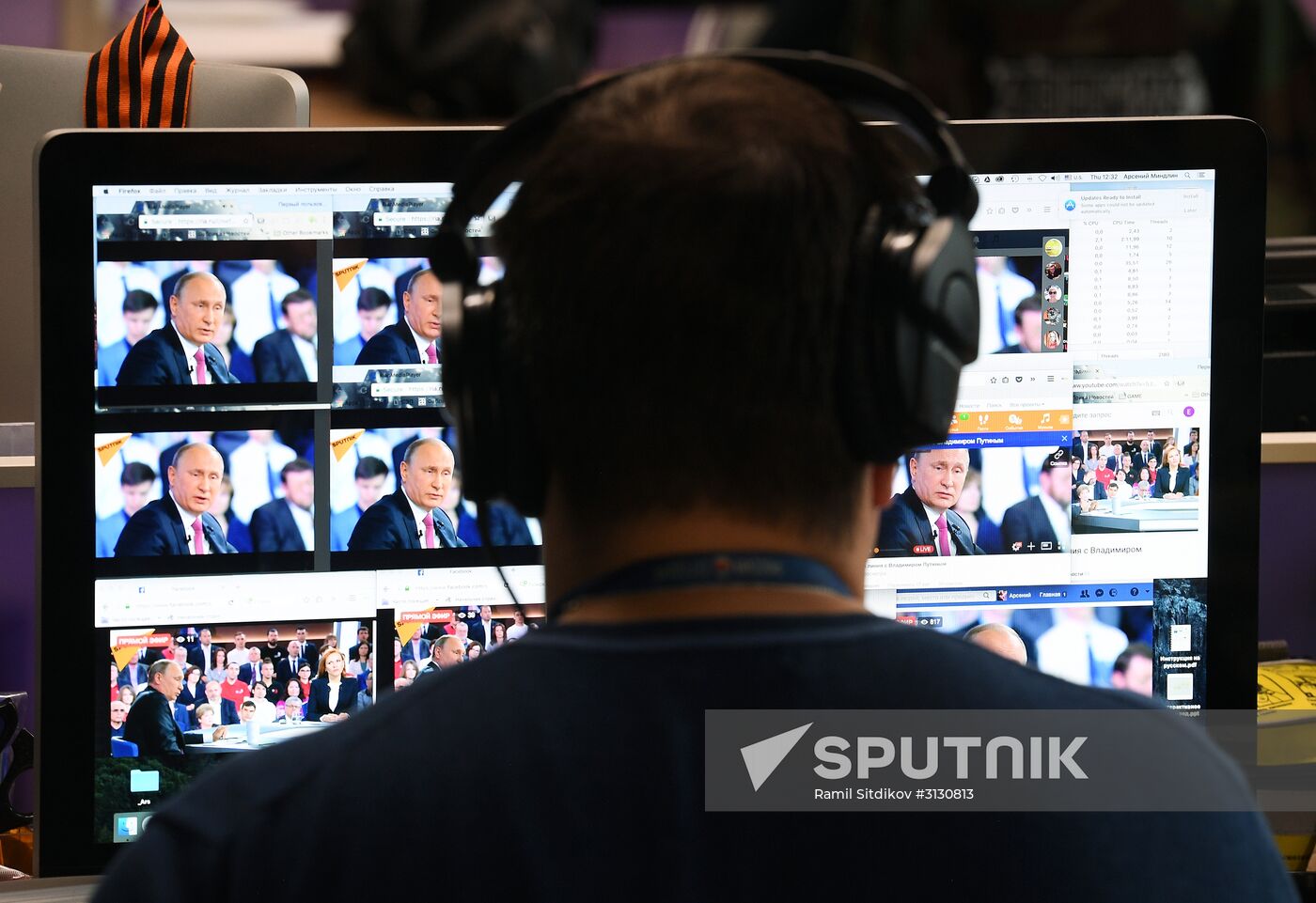 Live broadcast of Direct Line with Vladimir Putin