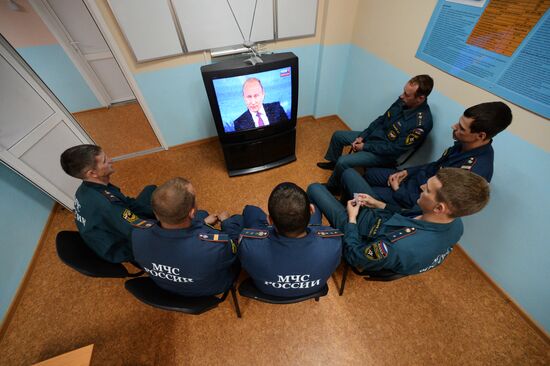 Live broadcast of Direct Line with Vladimir Putin