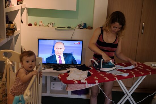 Live broadcast of Direct Line with Vladimir Putin
