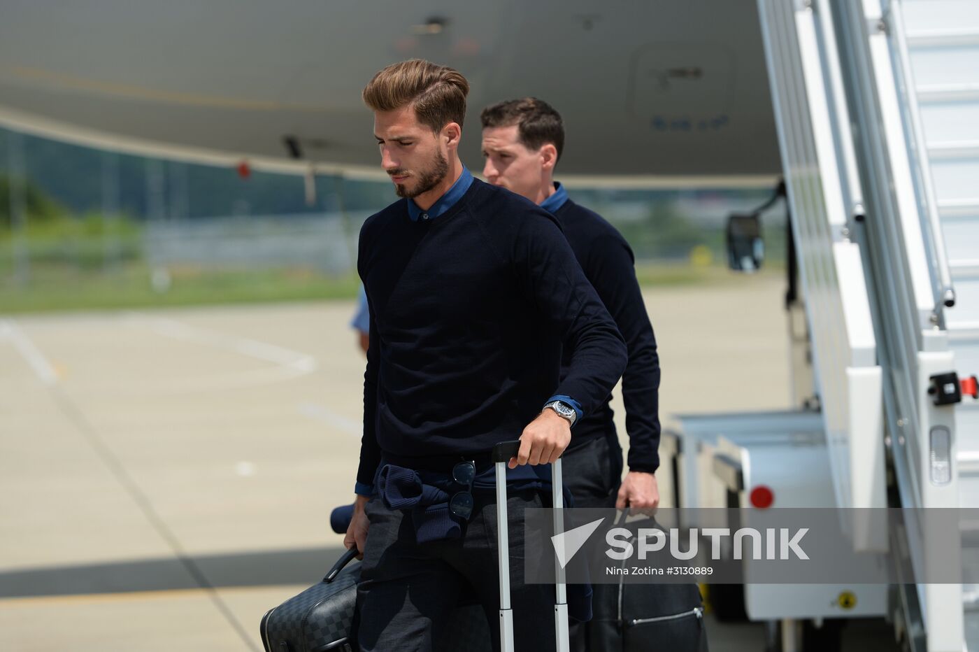 Germany national football team arrives at 2017 Confederations Cup