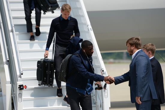 Germany national football team arrives at 2017 Confederations Cup