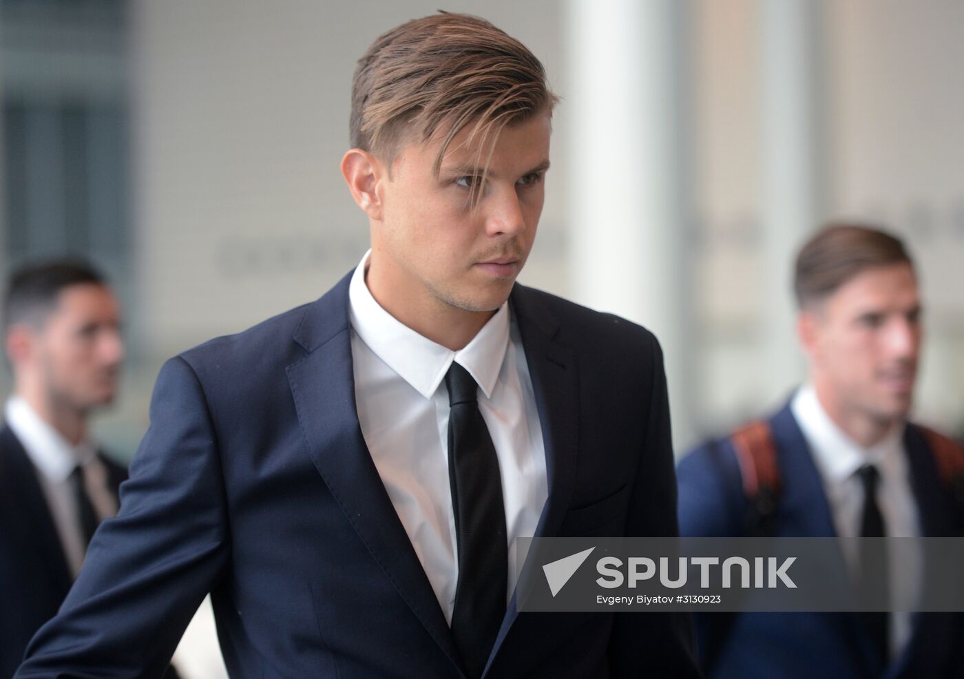 Australia’s national team arrives at the 2017 FIFA Confederations Cup