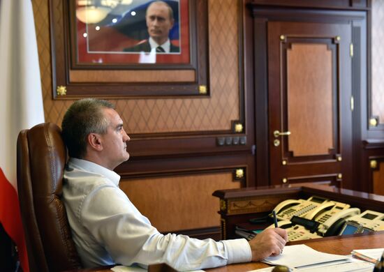 Head of Crimea Republic Sergei Aksenov