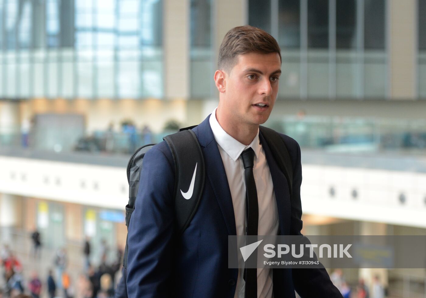 Australia’s national team arrives at the 2017 FIFA Confederations Cup