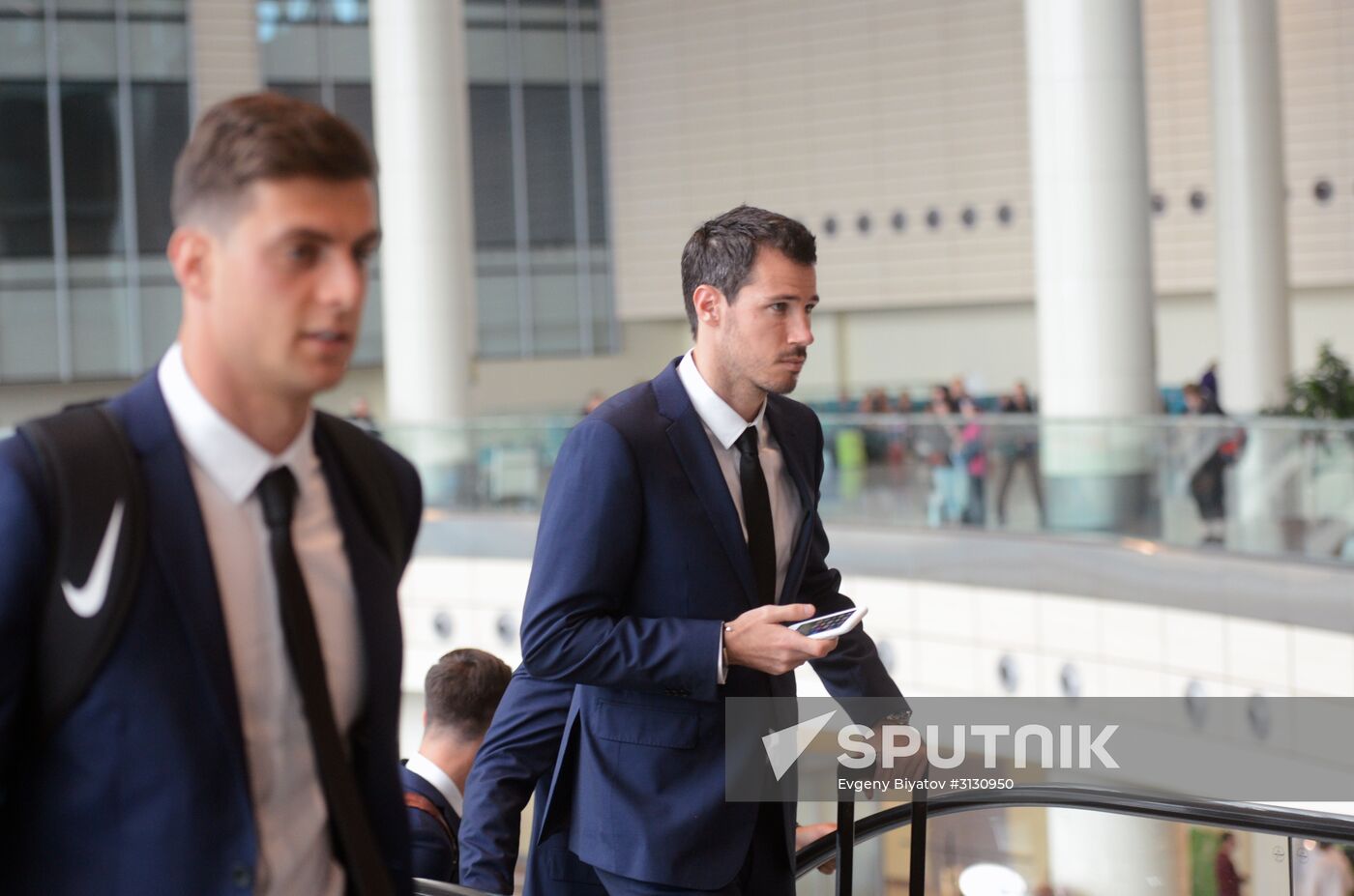 Australia’s national team arrives at the 2017 FIFA Confederations Cup