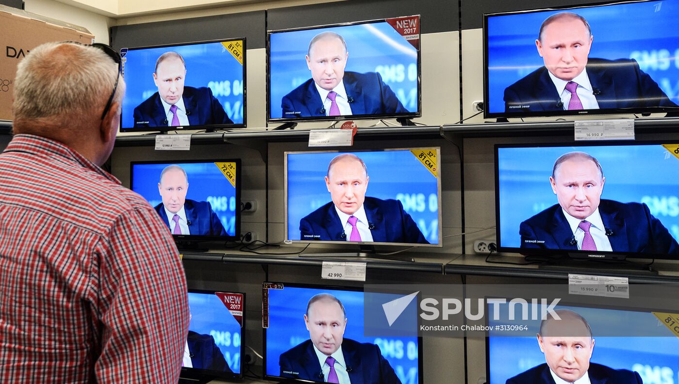 Direct Line with Vladimir Putin airing