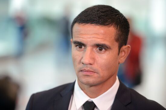 Australian national team arrives to 2017 Confederations Cup