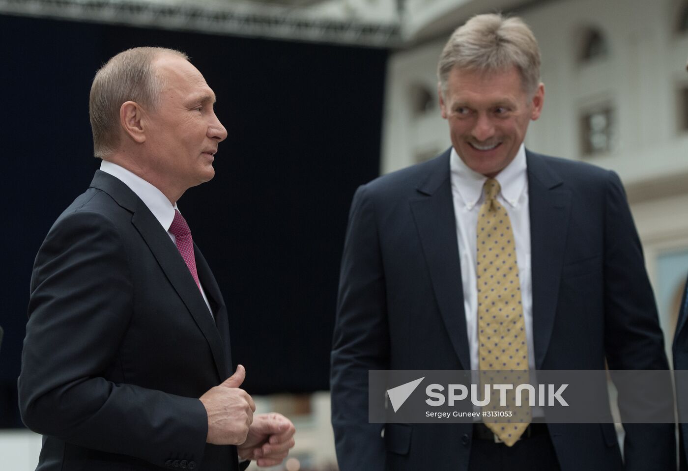 Russian President Vladimir Putin answers journalists' questions