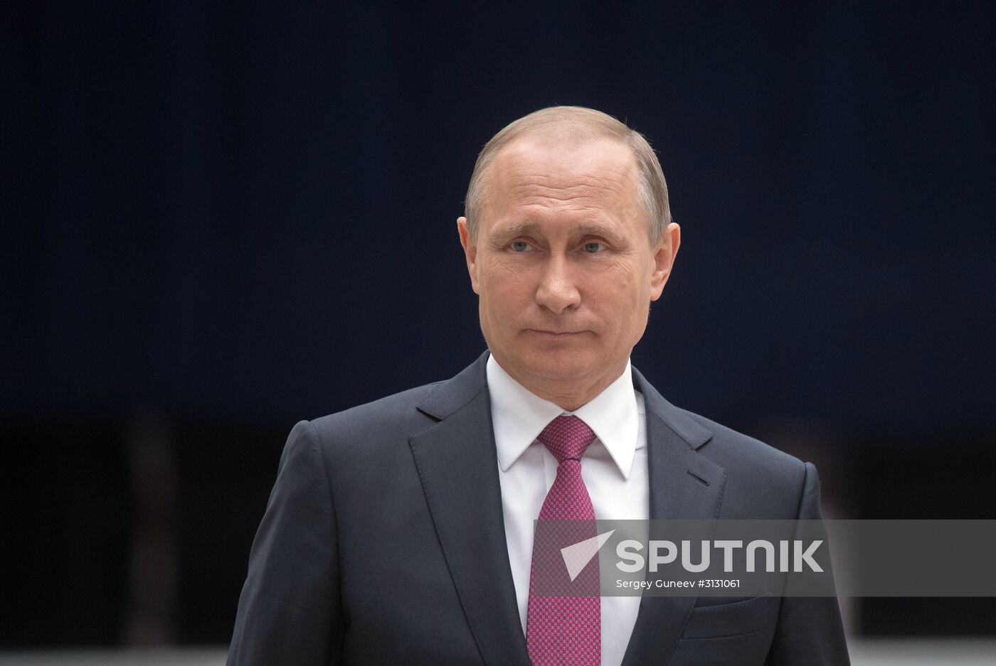 Russian President Vladimir Putin answers journalists' questions