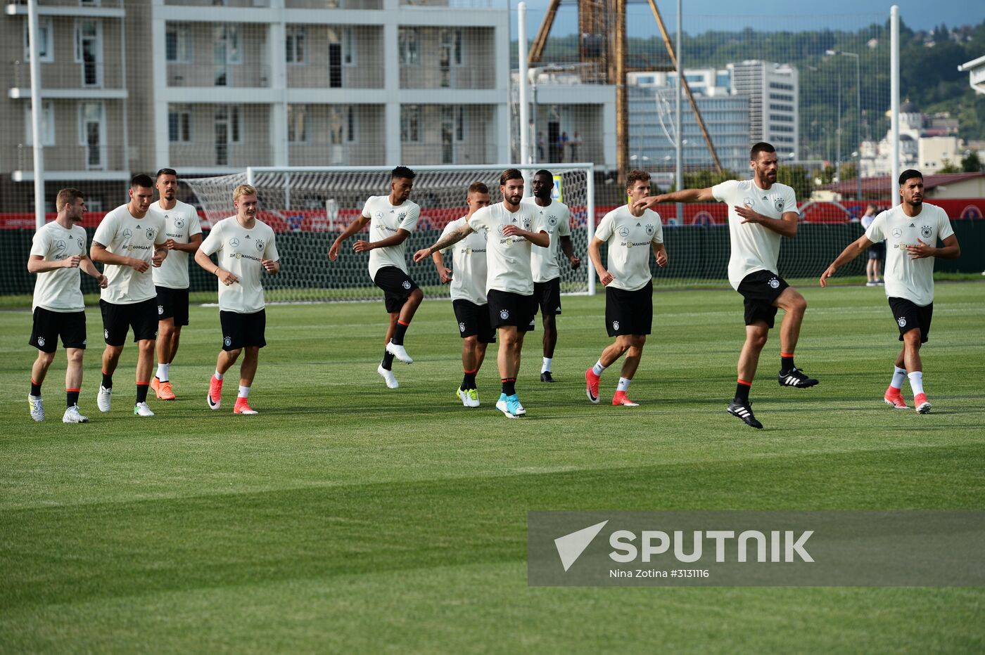 2017 FIFA Confederations Cup. Germany's team holds training session