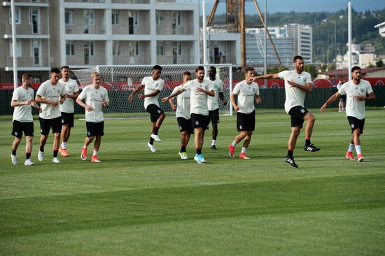 2017 FIFA Confederations Cup. Germany's team holds training session