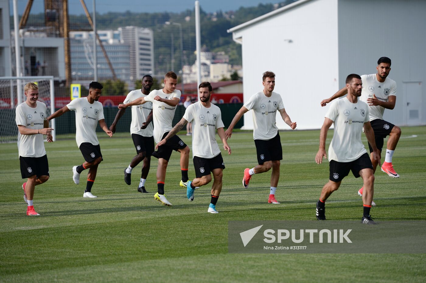 2017 FIFA Confederations Cup. Germany's team holds training session