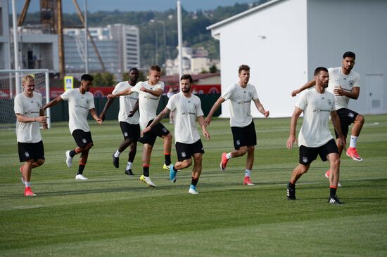 2017 FIFA Confederations Cup. Germany's team holds training session