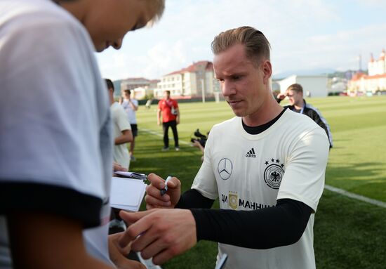 2017 FIFA Confederations Cup. Germany's team holds training session