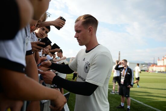 2017 FIFA Confederations Cup. Germany's team holds training session