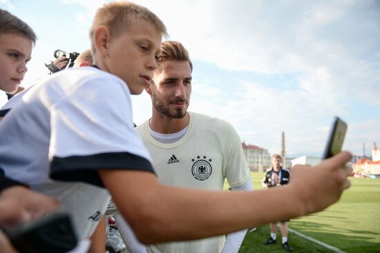 2017 FIFA Confederations Cup. Germany's team holds training session